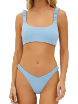 Beach Riot Effie Bikini Top In Blue