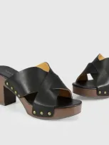 Belle & Bloom Midtown Clog Mule In Black