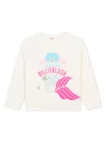 Billieblush Kids' Cotton T-shirt In White