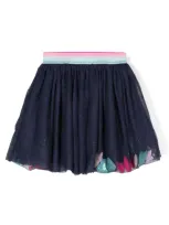 Billieblush Kids' Rhinestone-embellished Mini Skirt In Blue