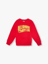 Billionaire Boys Club Red Kids Crewneck Brand-print Cotton-jersey Sweatshirt 4-16 Years 6