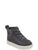 Billy Footwear Kids' Classic High Top Sneaker In Charcoal Grey