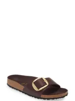 Birkenstock Madrid Big Buckle Slide Sandal In Purple