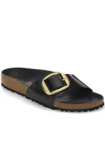 Birkenstock Women's Madrid High Shine Big Buckle Sandals In Black