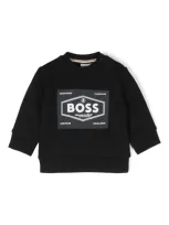 Bosswear Babies' Raised-logo Sweatshirt In Black