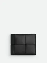 Bottega Veneta `cassette Bi-fold Wallet` In Black  