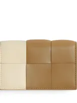 Bottega Veneta Cassette Business Card Case In Neutral