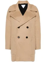 Bottega Veneta Coat In Beige