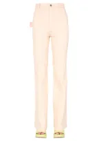 Bottega Veneta Flared Jeans In Pink