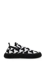 Bottega Veneta Phantom Tech Knit Slip-on Sneakers In Nero