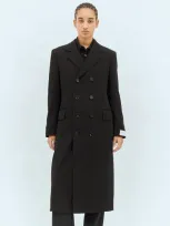 Bottega Veneta Matt Fluid Viscose Jersey Coat In Black