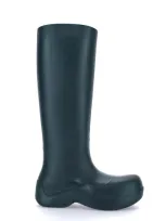 Bottega Veneta Puddle Rubber Knee-high Boots In Green