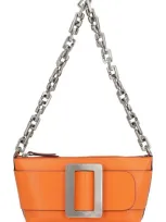 Boyy Pouchette Buckle Detail Chained Shoulder Bag In Orange