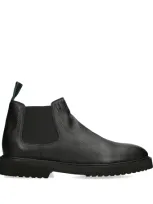 Brotini Deerskin Chelsea Boots In Black