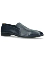 Brotini Deerskin Loafers In Navy