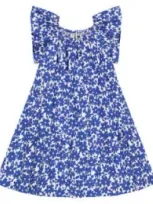 Busy Bees Kids'  Eloise Dress In Blue Poppy