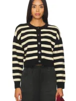 Callahan Fiona Cardigan In Black,cream