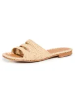 Carrie Forbes Symm Sandals Natural Raffia