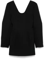 Carven Panelled Mini Dress In Black  