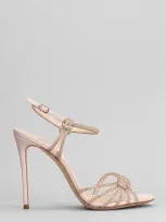 Casadei Sandals In Rose-pink Leather