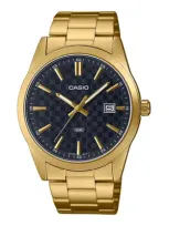 Casio Date Carbon Look Dial  Gold Serie - Black