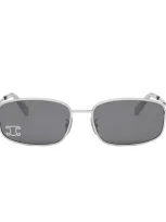 Celine Cl40285u 16a Silver Sunglasses In Argento