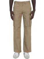 Celine Mid-rise Straight Leg Cargo Pants In Brown