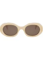 Celine Sunglasses In Cipria/marrone