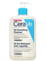 Cerave Sa Smoothing Cleanser With Salicylic Acid For Dry, Rough & Bumpy Skin 473ml In White