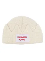 Charles Jeffrey Loverboy Chunky Crown Beanie In White