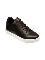 Charles Tyrwhitt Leather Sneaker In Dark Chocolate