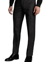 Charles Tyrwhitt Slim Fit End On End Ultimate Performance Suit Trouser In Charcoal Grey