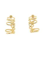 Chloé Logo Earrings In Gold