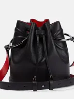 Christian Louboutin By My Side Leather Bucket Bag In Black