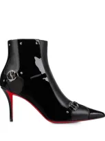 Christian Louboutin In 90s Leather Ankle Boots 80 In Black