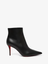 Christian Louboutin So Apostropha 80 Black Leather Boots