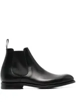 Church Leather Ankle Boots In Black