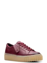 Clarksr Clarks(r) Mayhill Walk Sneaker In Burgundy Leather