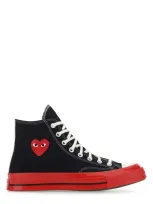 Comme Des Garçons Play Black & Red Converse Edition Play Chuck 70 High-top Sneakers