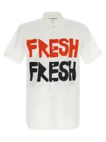 Comme Des Garçons Shirt X Brett Westfall Fresh Print Shirt In White Print