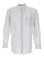 Comme Des Garçons Shirt Embroidered Cupro Shirt In Multi