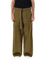 Comme Des Garçons Khaki Cargo Pants In Green