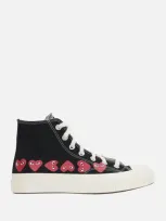 Comme Des Garçons Play X Converse Comme Des Garcons Play Converse Sneakers In Black