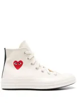 Comme Des Garçons Play X Converse Heart Chuck 70 Sneakers In White