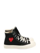 Comme Des Garçons Play X Converse Play Chuck 70 Trainers In 黑色