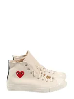 Comme Des Garçons Play X Converse Play Chuck 70 Trainers In Beige