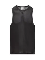 Courrèges Mesh Tank Top In Black