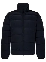 C.p. Company Chrome-r Quilted Black Nylon Down Jacket