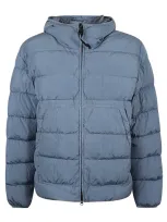 C.p. Company Medium Zip Padded Jacket In Blue