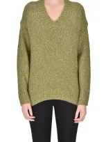 Ct Plage Melange Knit Pullover, In Olive Green